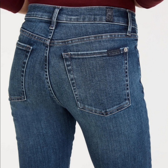 NWT 7 for All Mankind Slim Illusion Traceable Ankle Skinny With Cut Hem Kent 27 - Picture 3 of 11